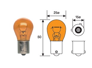 008507100000 - LAMP.12V 21W ASIM AMBAR